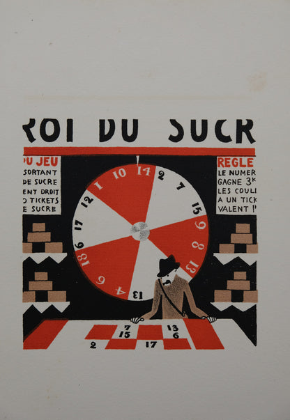 Lucien BOUCHER : Le Roi du sucre - Lithographie originale