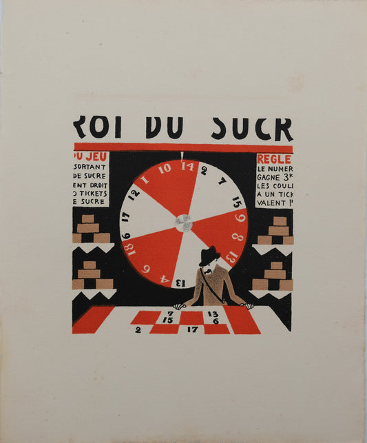 Lucien BOUCHER : Le Roi du sucre - Lithographie originale