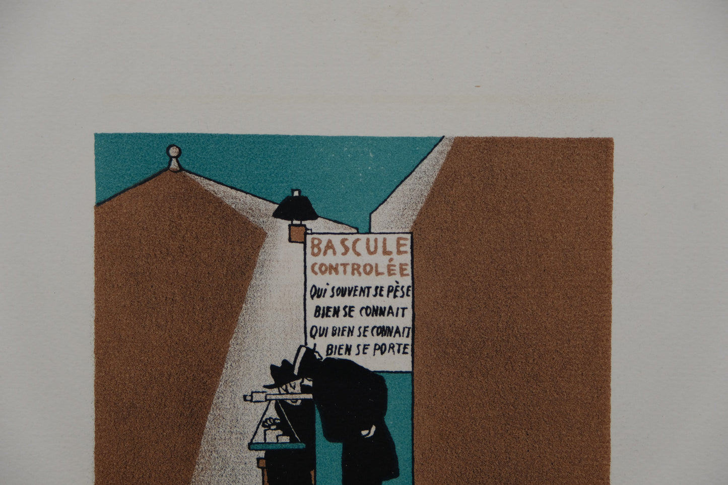 Lucien BOUCHER : La Bascule contrôlée - Lithographie originale