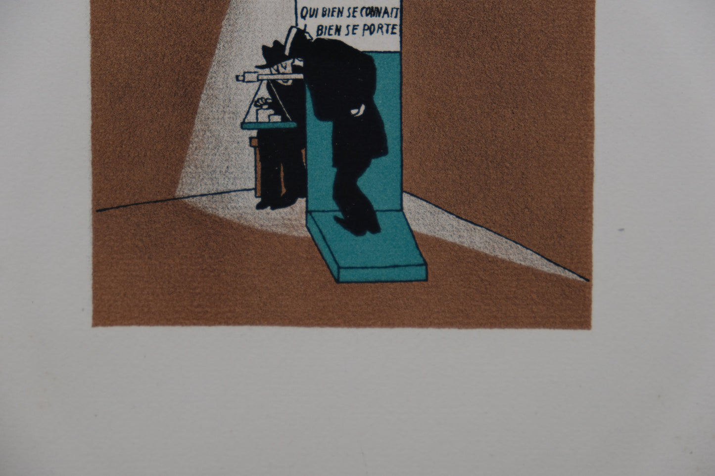 Lucien BOUCHER : La Bascule contrôlée - Lithographie originale