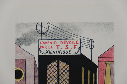 Lucien BOUCHER : Le Cabinet du scientifique - Lithographie originale