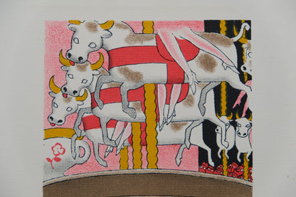 Lucien BOUCHER : Le Manège - Lithographie originale