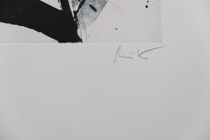 Jean MIOTTE : Composition abstraite J - Gravure originale signée