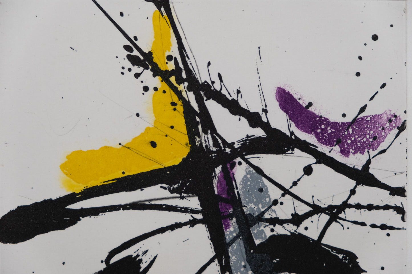 Jean MIOTTE : Composition abstraite J - Gravure originale signée