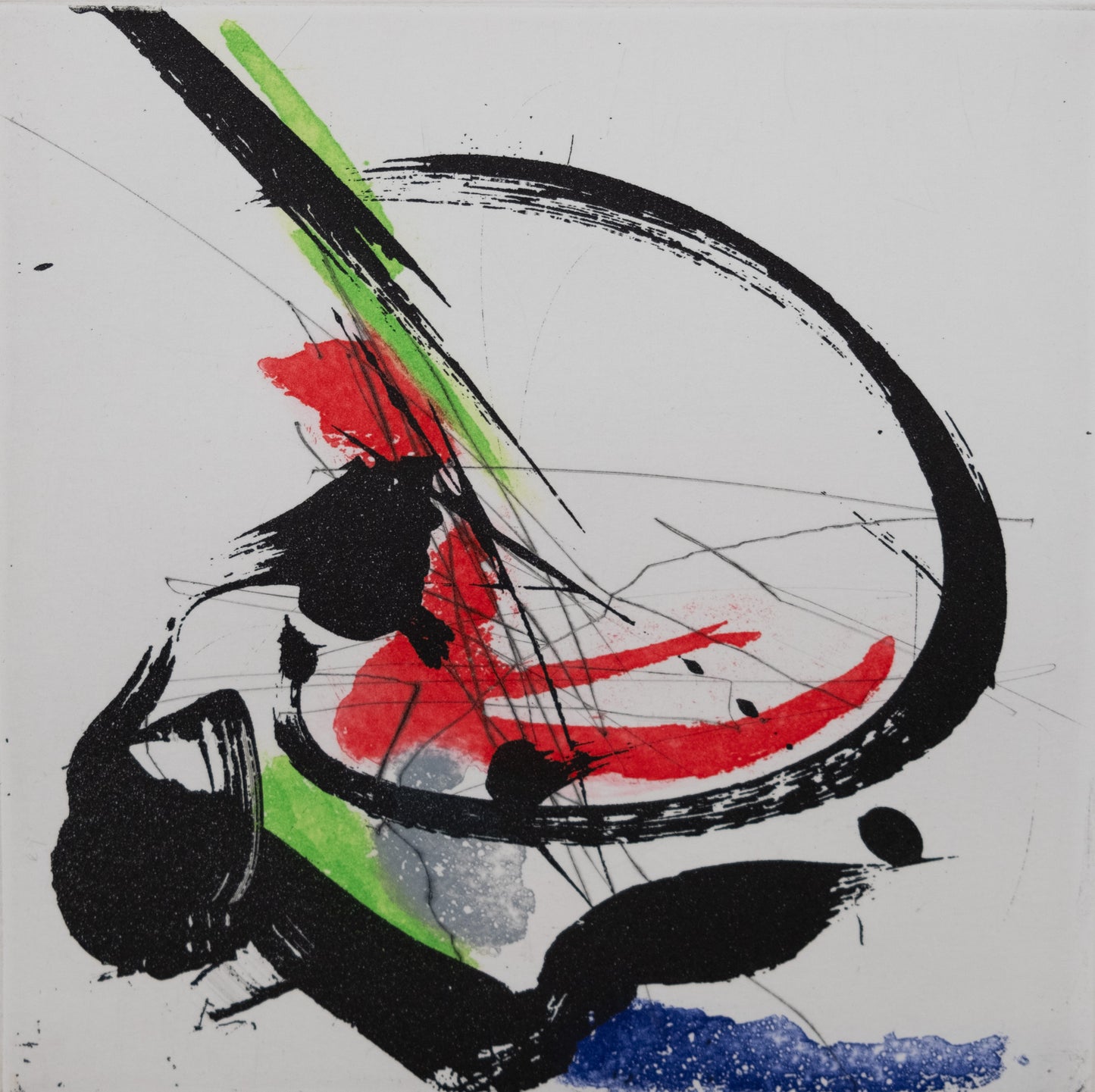 Jean MIOTTE : Composition abstraite D - Gravure originale signée