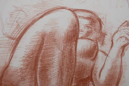 Antoniucci VOLTI : Femme aux jambes croisées - Lithographie originale