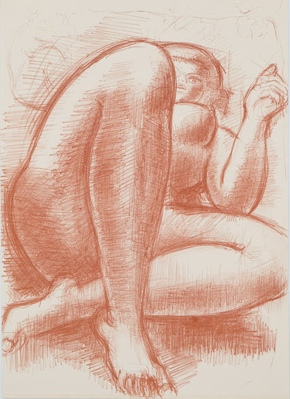 Antoniucci VOLTI : Femme aux jambes croisées - Lithographie originale