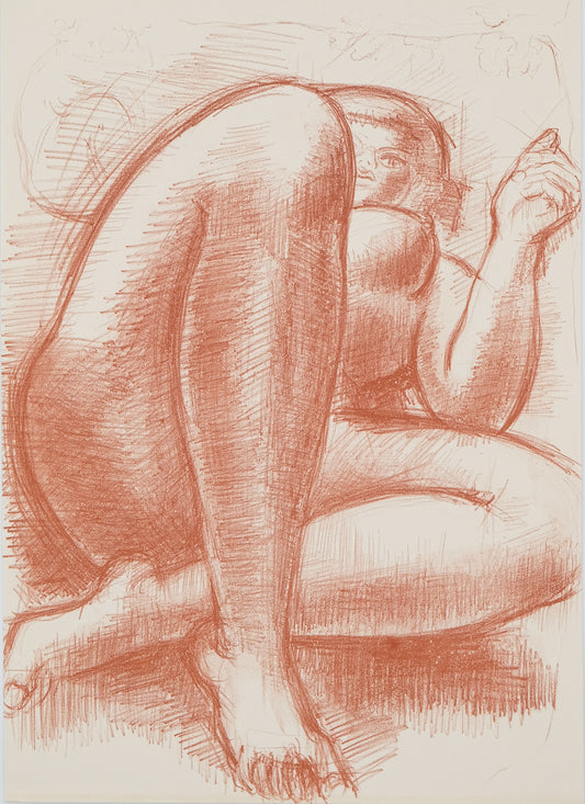 Antoniucci VOLTI : Femme aux jambes croisées - Lithographie originale