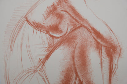 Antoniucci VOLTI : Femme en nuisette - Lithographie originale