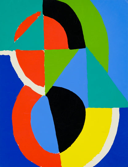 Sonia DELAUNAY : Rythme de couleurs - Lithographie et pochoir original