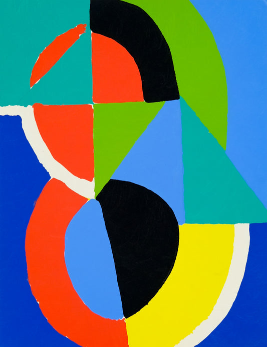 Sonia DELAUNAY : Rythme de couleurs - Lithographie et pochoir original