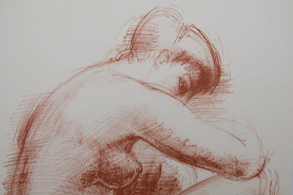 Antoniucci VOLTI : Femme timide - Lithographie originale