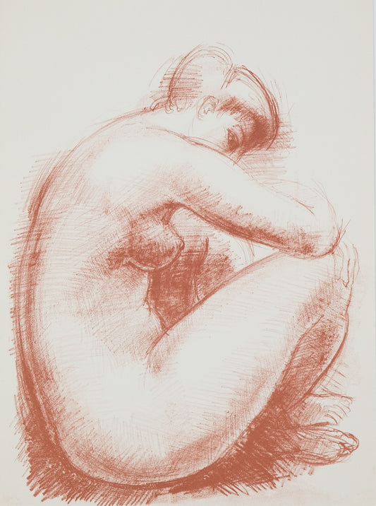Antoniucci VOLTI : Femme timide - Lithographie originale