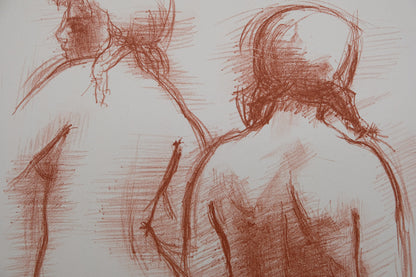 Antoniucci VOLTI : Nus de dos - Lithographie originale
