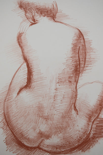 Antoniucci VOLTI : Nu de dos - Lithographie originale