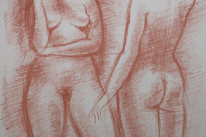 Antoniucci VOLTI : Femmes nues en contrapposto - Lithographie originale