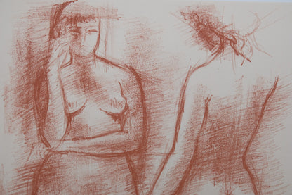Antoniucci VOLTI : Femmes nues en contrapposto - Lithographie originale