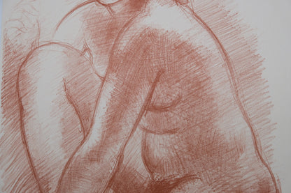 Antoniucci VOLTI : Nu au regard rêveur - Lithographie originale