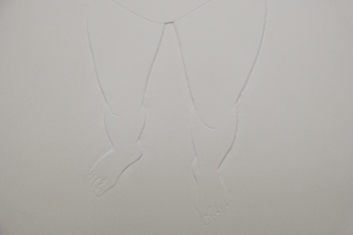 Antoniucci VOLTI : Femme nue debout - Gaufrage original