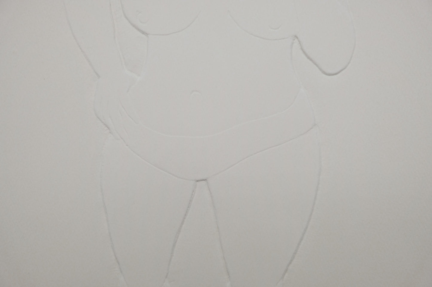 Antoniucci VOLTI : Femme nue debout - Gaufrage original