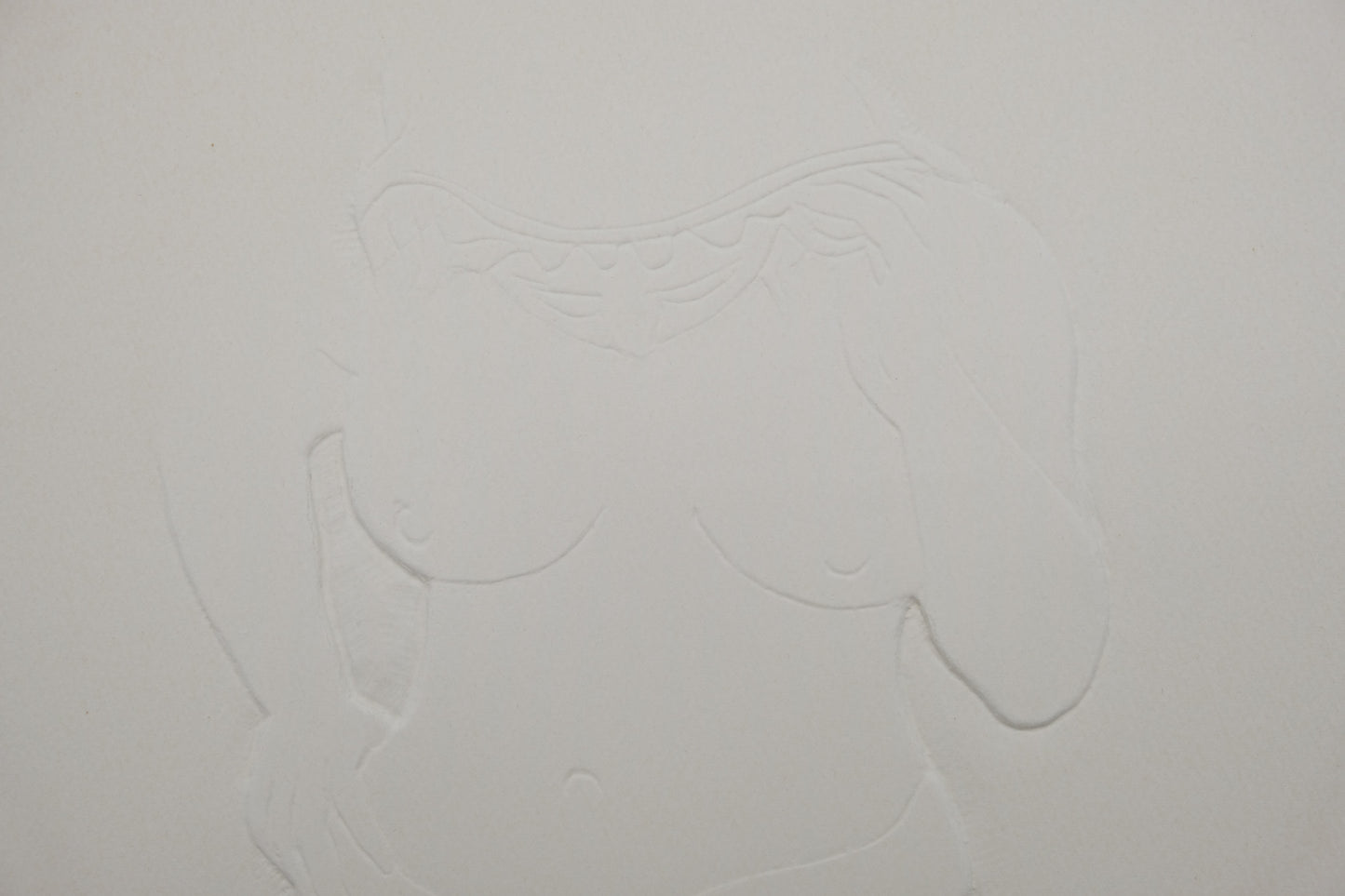 Antoniucci VOLTI : Femme nue debout - Gaufrage original