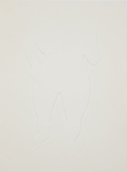 Antoniucci VOLTI : Femme nue debout - Gaufrage original