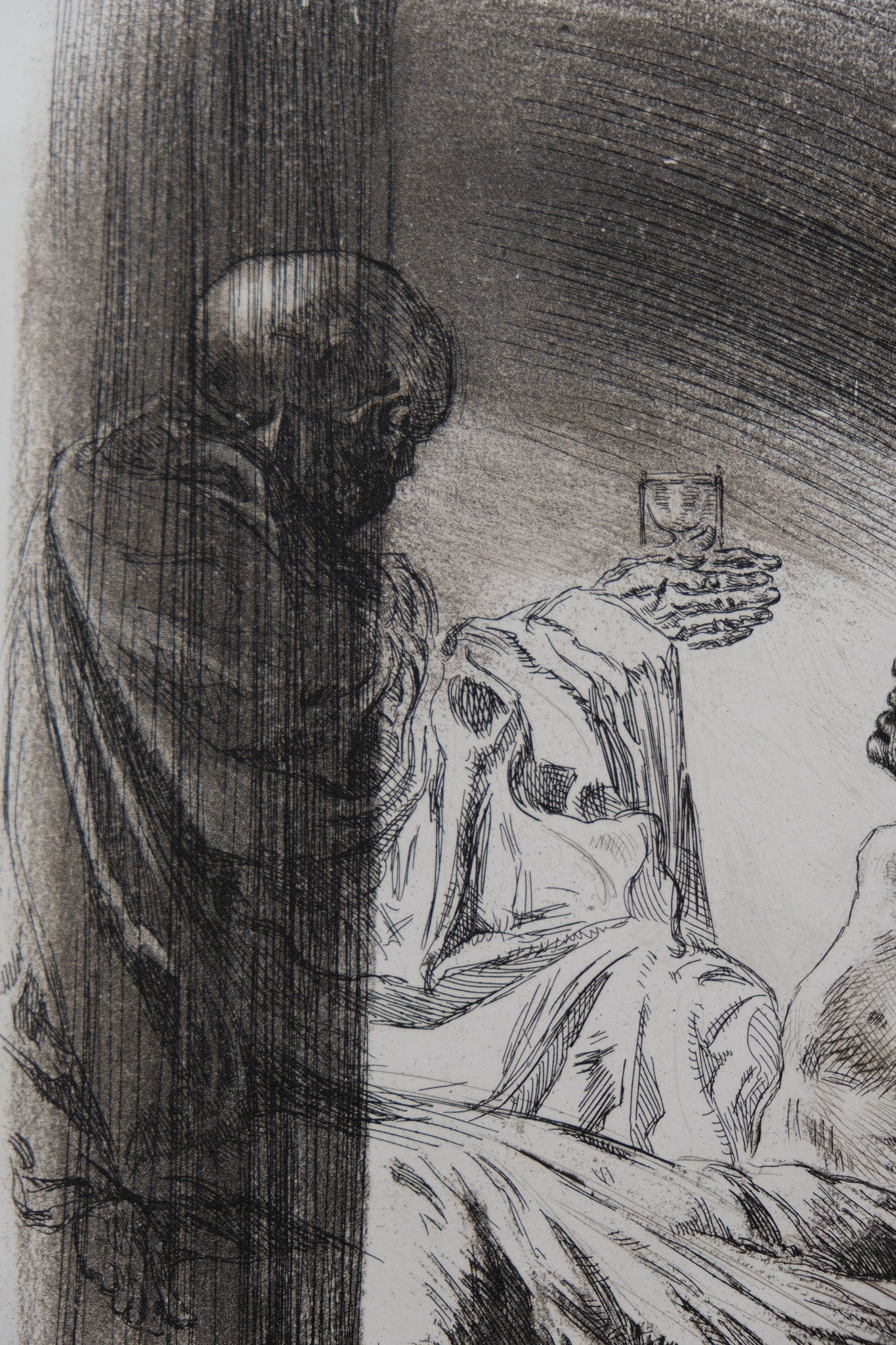 Alméry LOBEL RICHE : La venue de la mort - Gravure originale signée