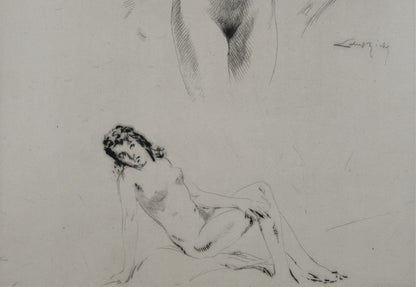Alméry LOBEL RICHE : Etude de femmes nues - Gravure originale signée