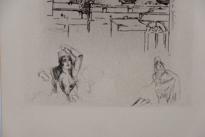 Alméry LOBEL RICHE : San Salvador- Gravure originale signée