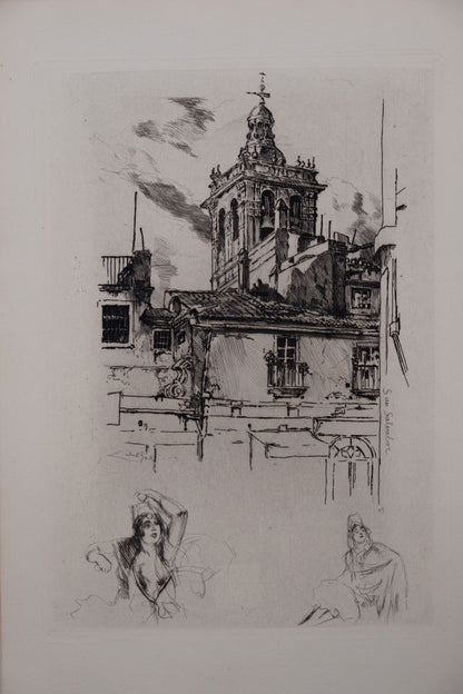 Alméry LOBEL RICHE : San Salvador- Gravure originale signée