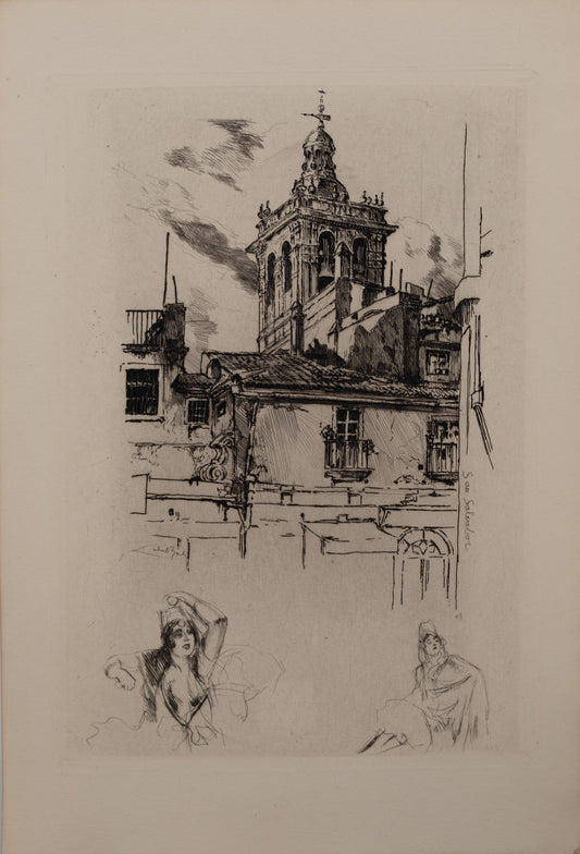 Alméry LOBEL RICHE : San Salvador- Gravure originale signée