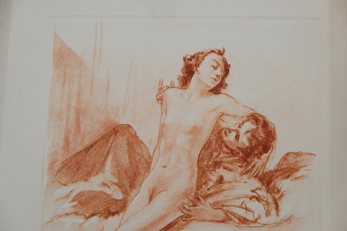 Alméry LOBEL RICHE : La passion amoureuse - Gravure originale signée