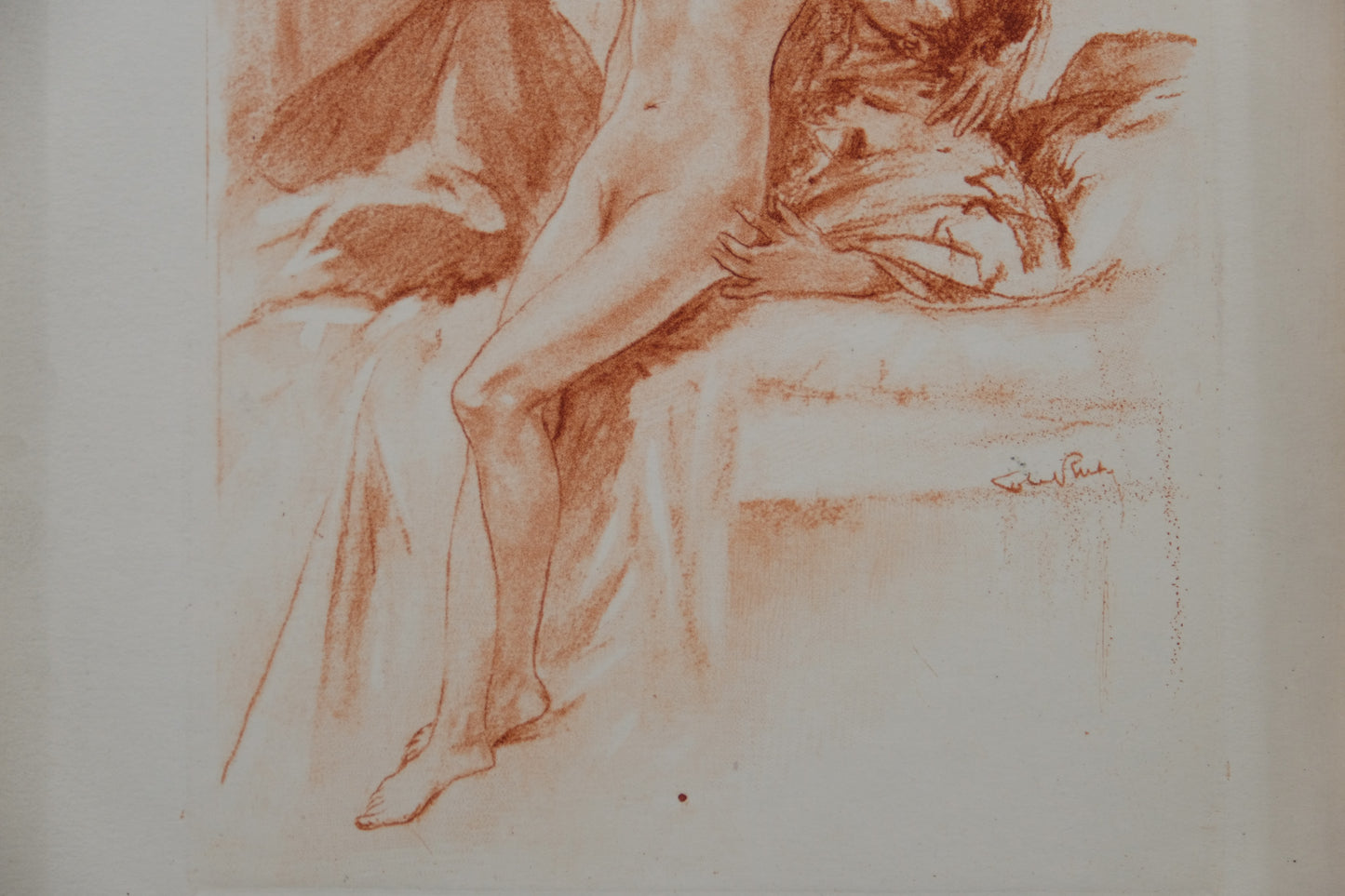 Alméry LOBEL RICHE : La passion amoureuse - Gravure originale signée