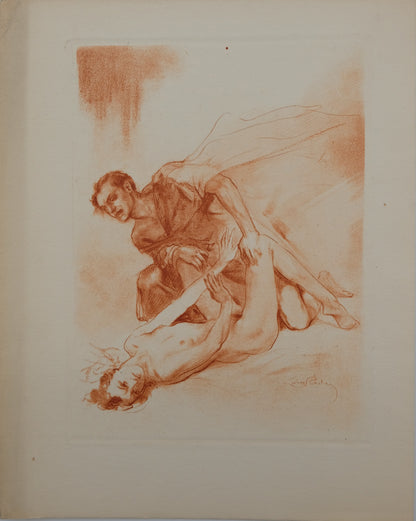 Alméry LOBEL RICHE : L'acte de chair - Gravure originale signée