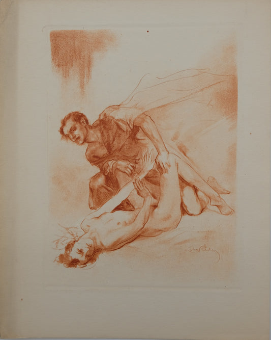 Alméry LOBEL RICHE : L'acte de chair - Gravure originale signée