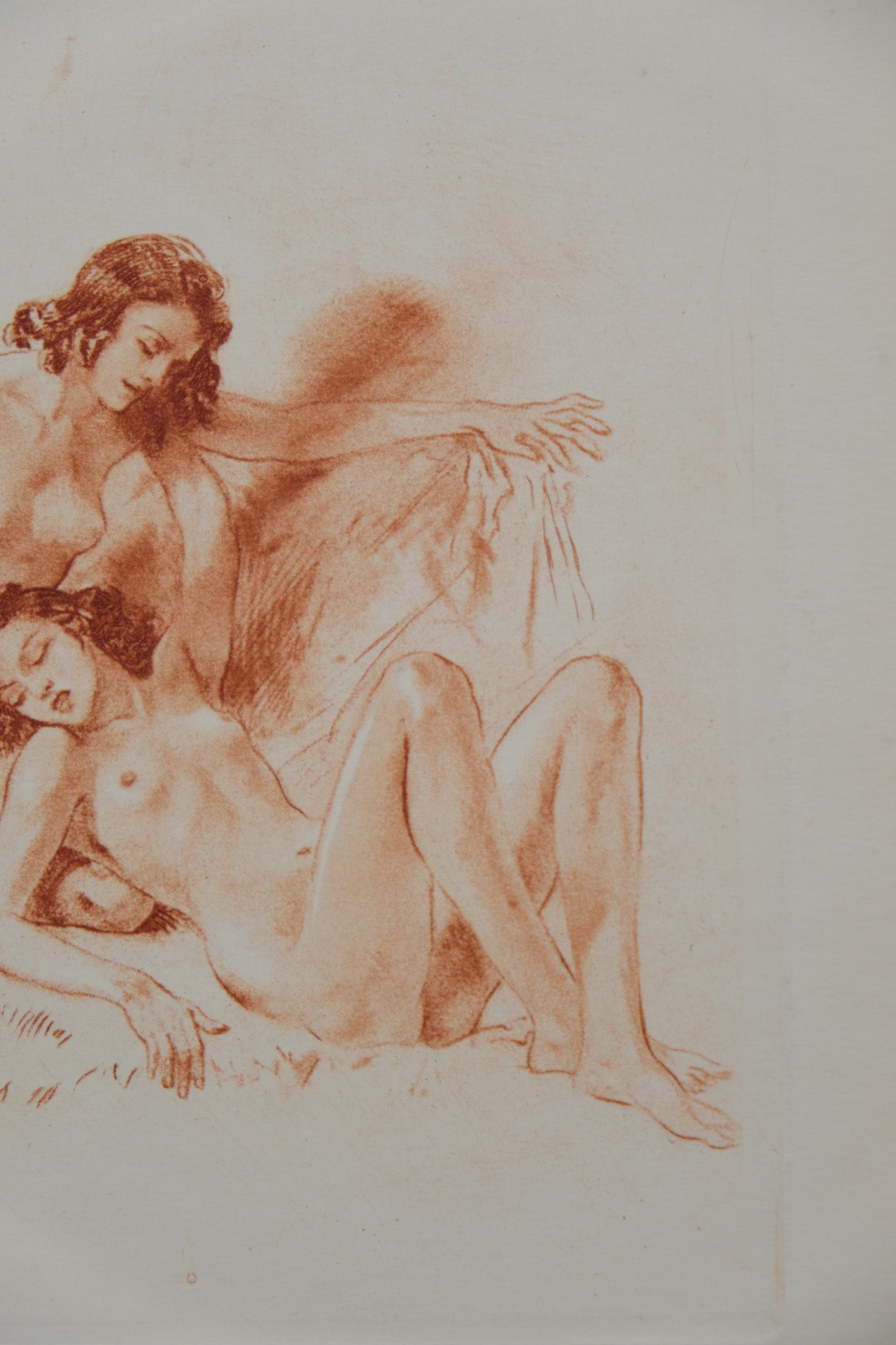 Alméry LOBEL RICHE : Femmes nues allongées - Gravure originale signée