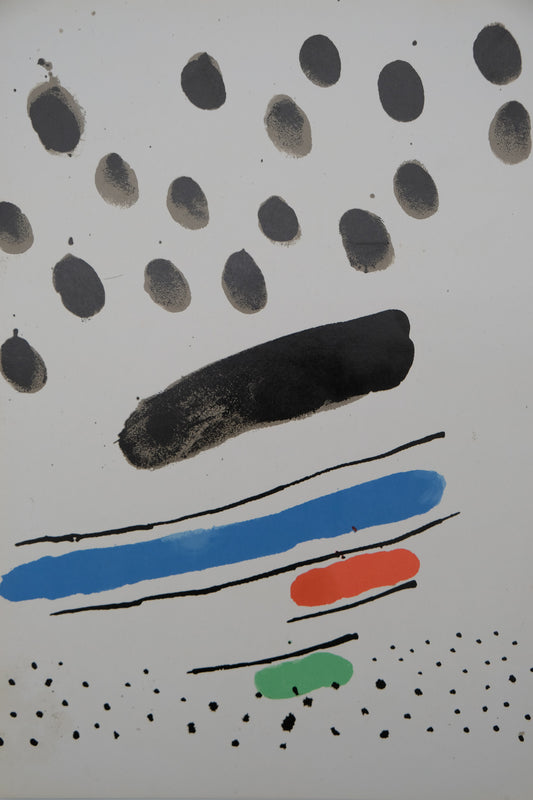 Joan MIRO : Tapis de Tarragona XVI - Lithographie en couleurs