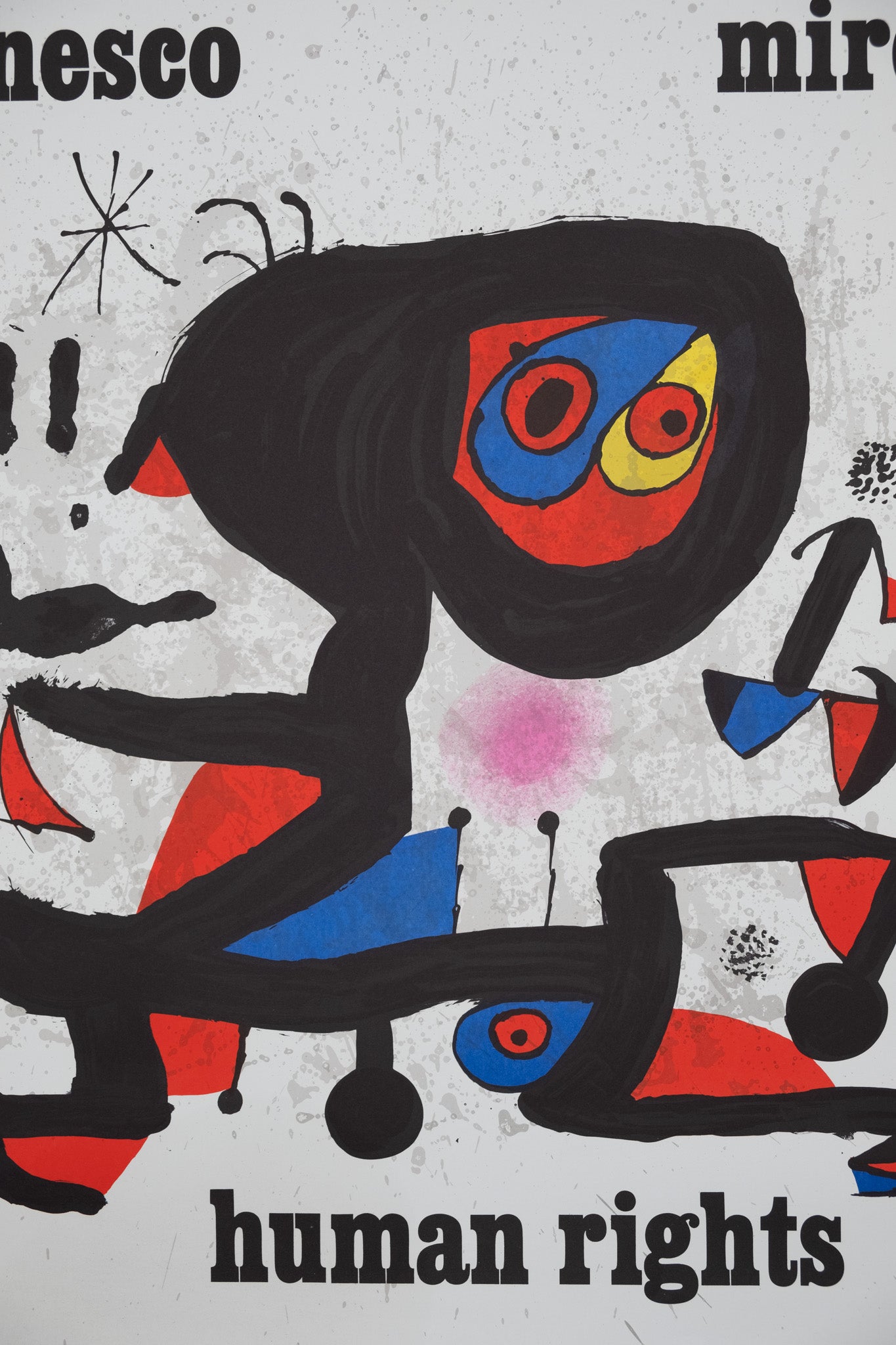 Joan MIRO : UNESCO Human rights  - Lithographie originale