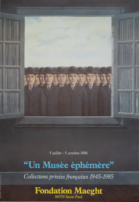 René MAGRITTE : Hommes aux chapeaux - Affiche originale