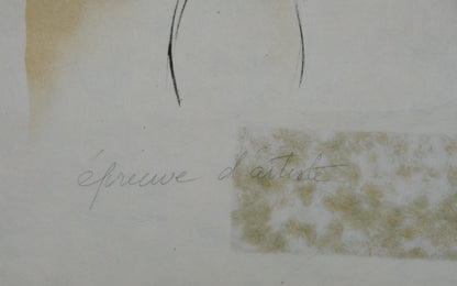 Bernard CHAROY : Sophie et son chapeau de fleurs - Lithographie originale signée
