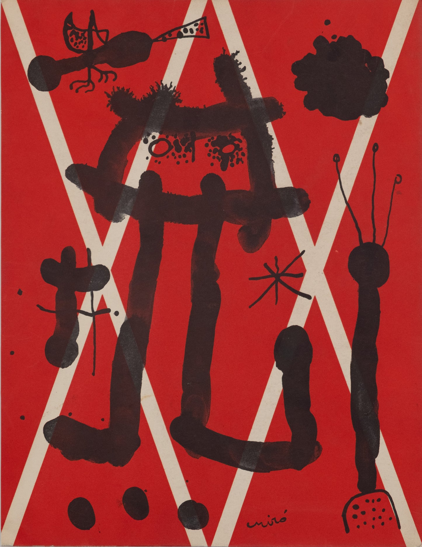 Joan MIRO : Le paysan surréaliste - Lithographie originale signée