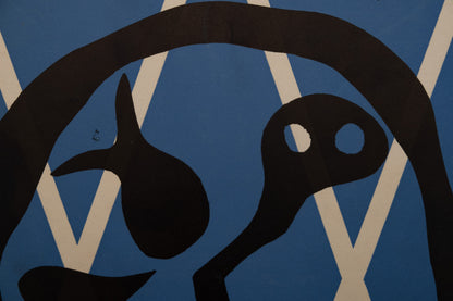 Jean ARP : L'horloge abstraite - Lithographie originale signée