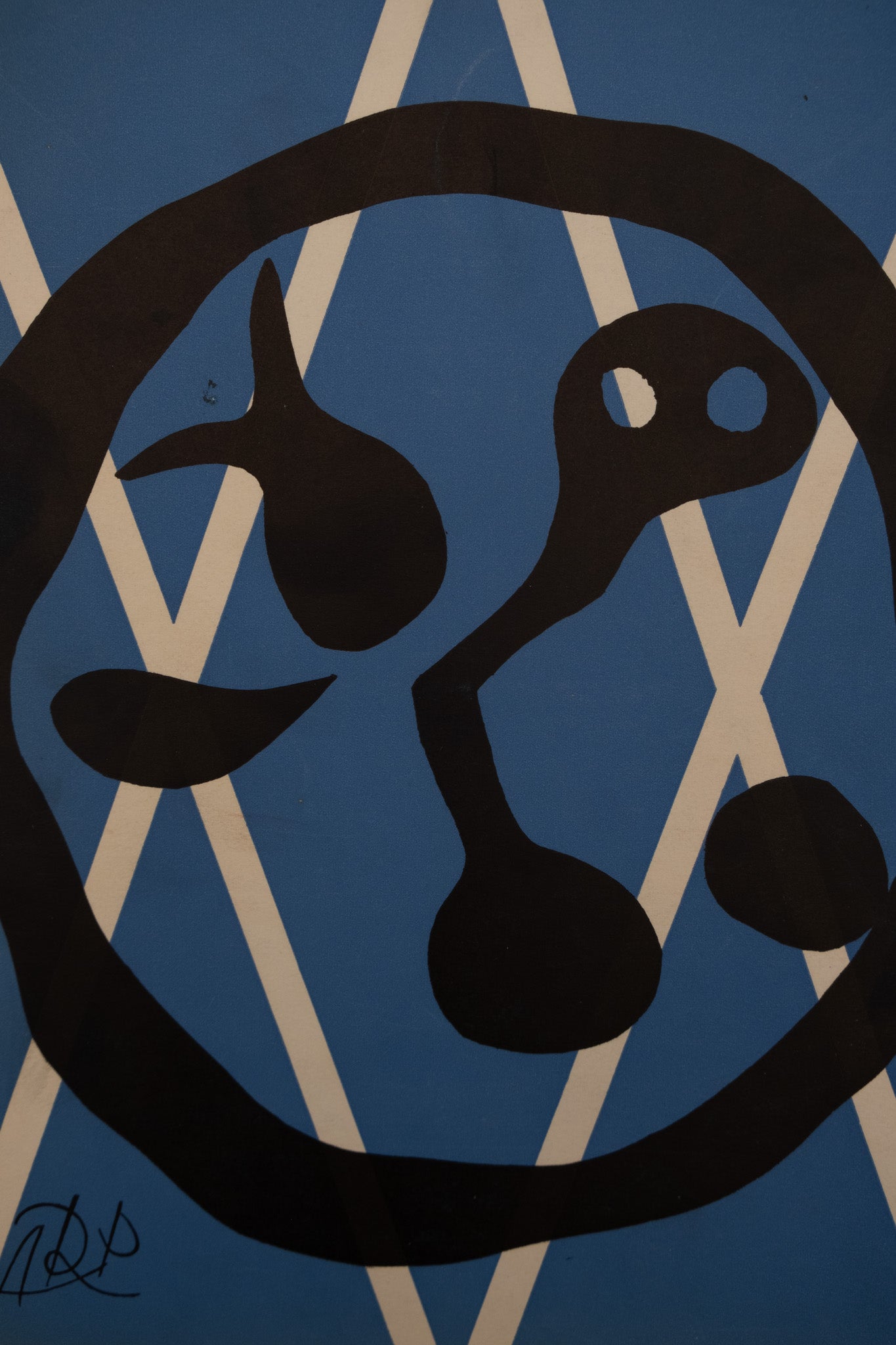 Jean ARP : L'horloge abstraite - Lithographie originale signée