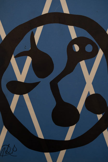 Jean ARP : L'horloge abstraite - Lithographie originale signée