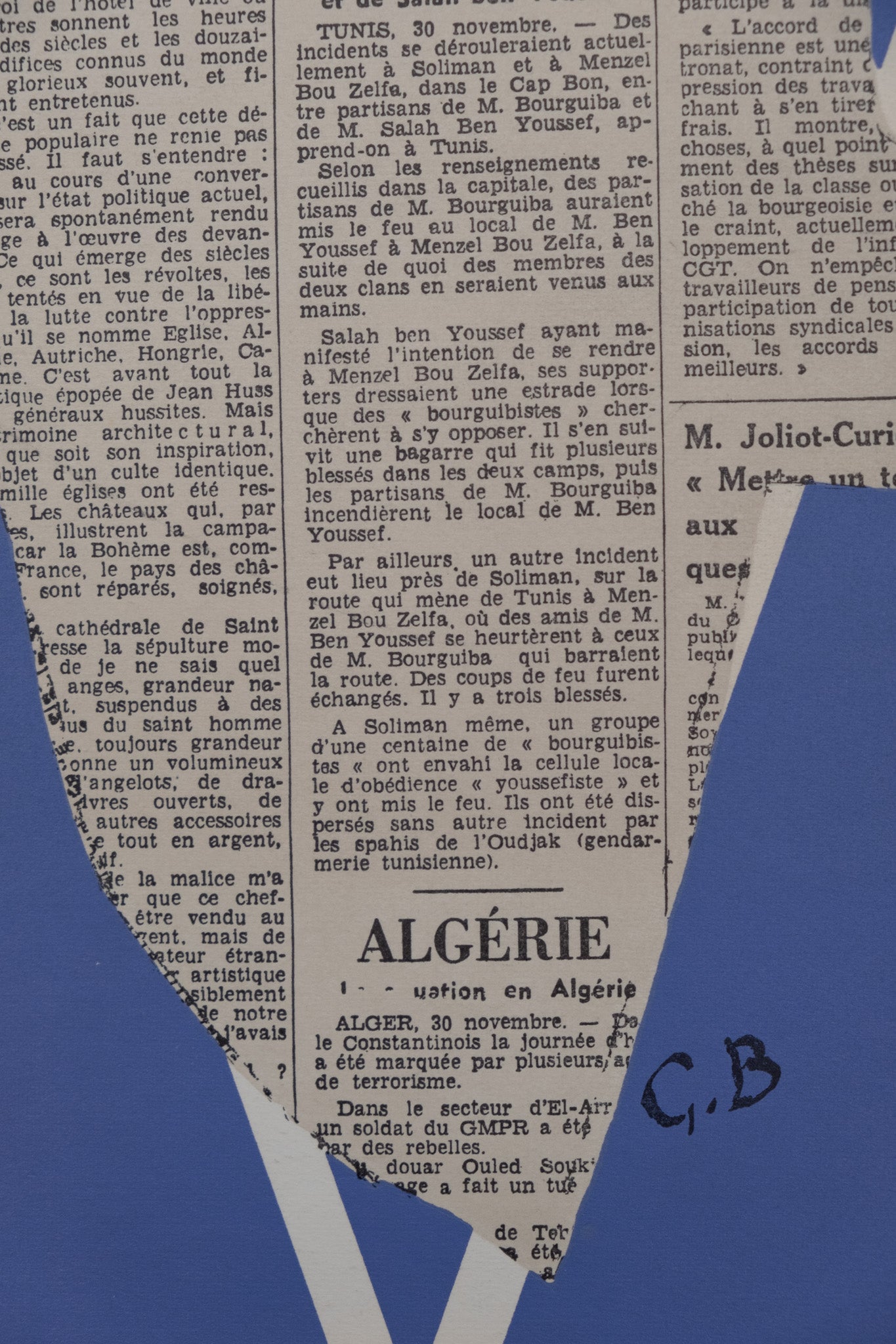 Georges BRAQUE : L'oiseau papier - Lithographie originale signée