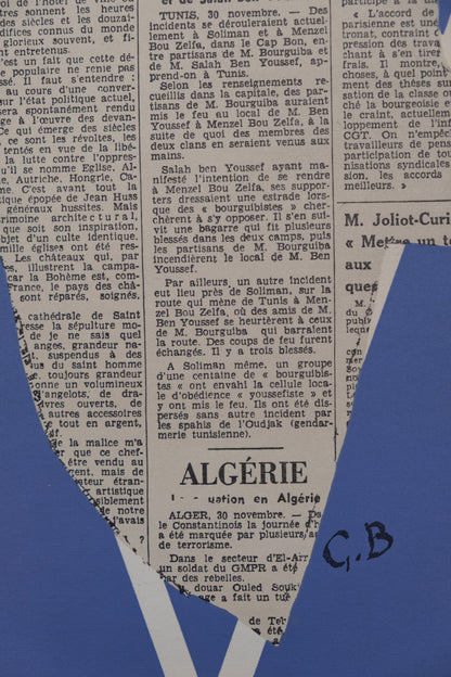 Georges BRAQUE : L'oiseau papier - Lithographie originale signée
