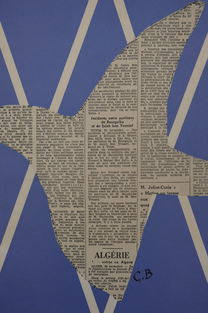 Georges BRAQUE : L'oiseau papier - Lithographie originale signée
