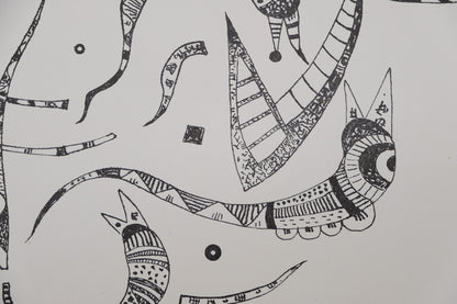 Vassily KANDINSKY : Composition animale - Lithographie signée