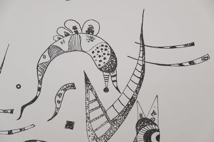 Vassily KANDINSKY : Composition animale - Lithographie signée
