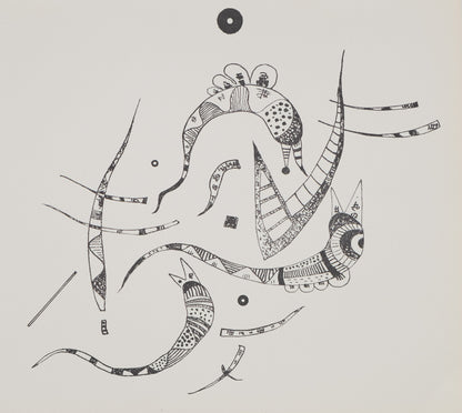 Vassily KANDINSKY : Composition animale - Lithographie signée